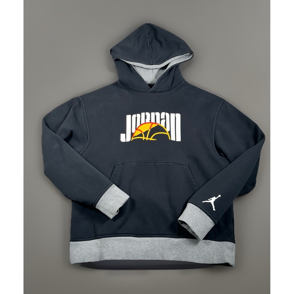 Nike Air Jordan Sport DNA HBR Black Fleece Pullover Hoodie Men's M DC9639-010